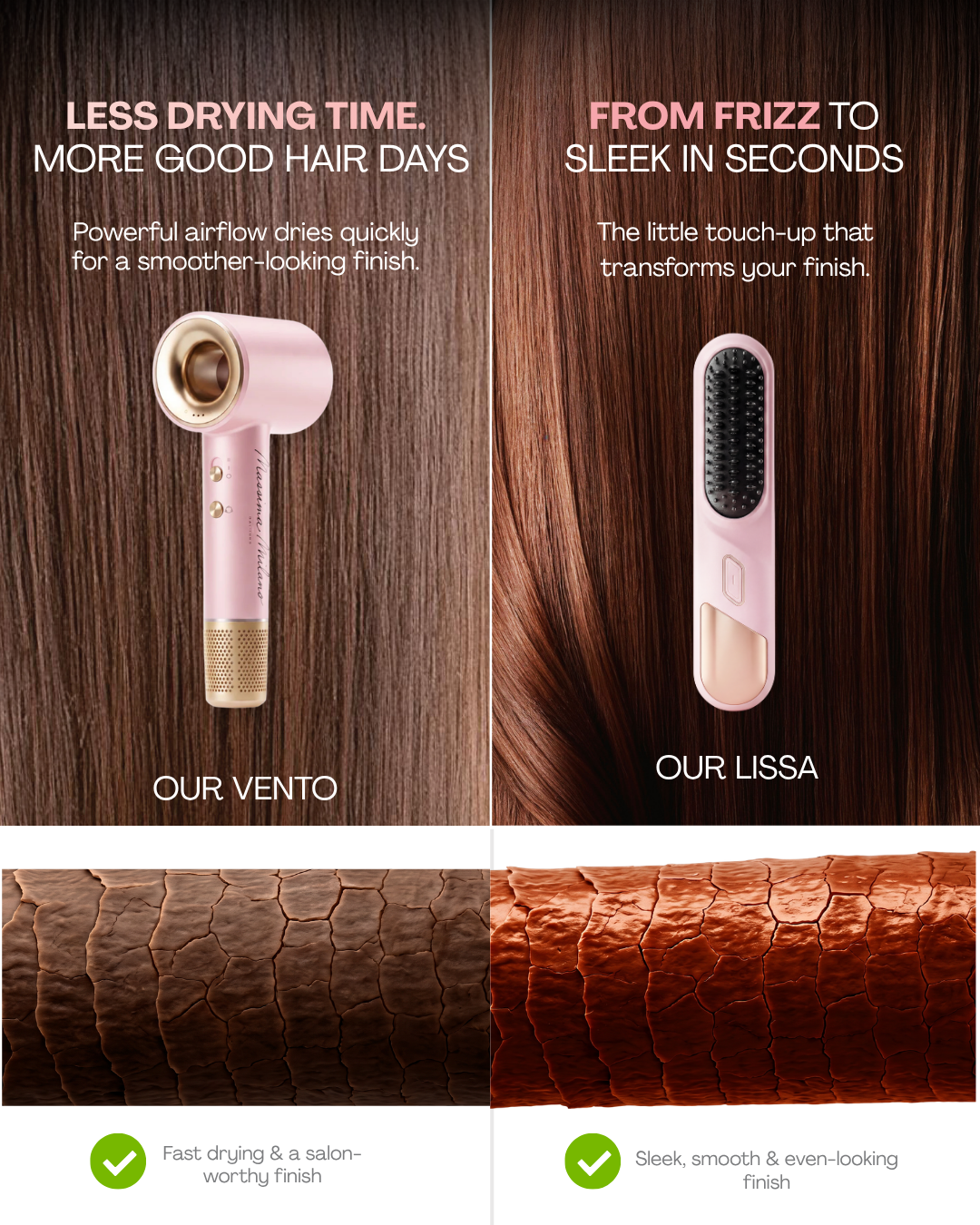 VENTO™ + LISSA™ — Dry & Touch-Up Duo