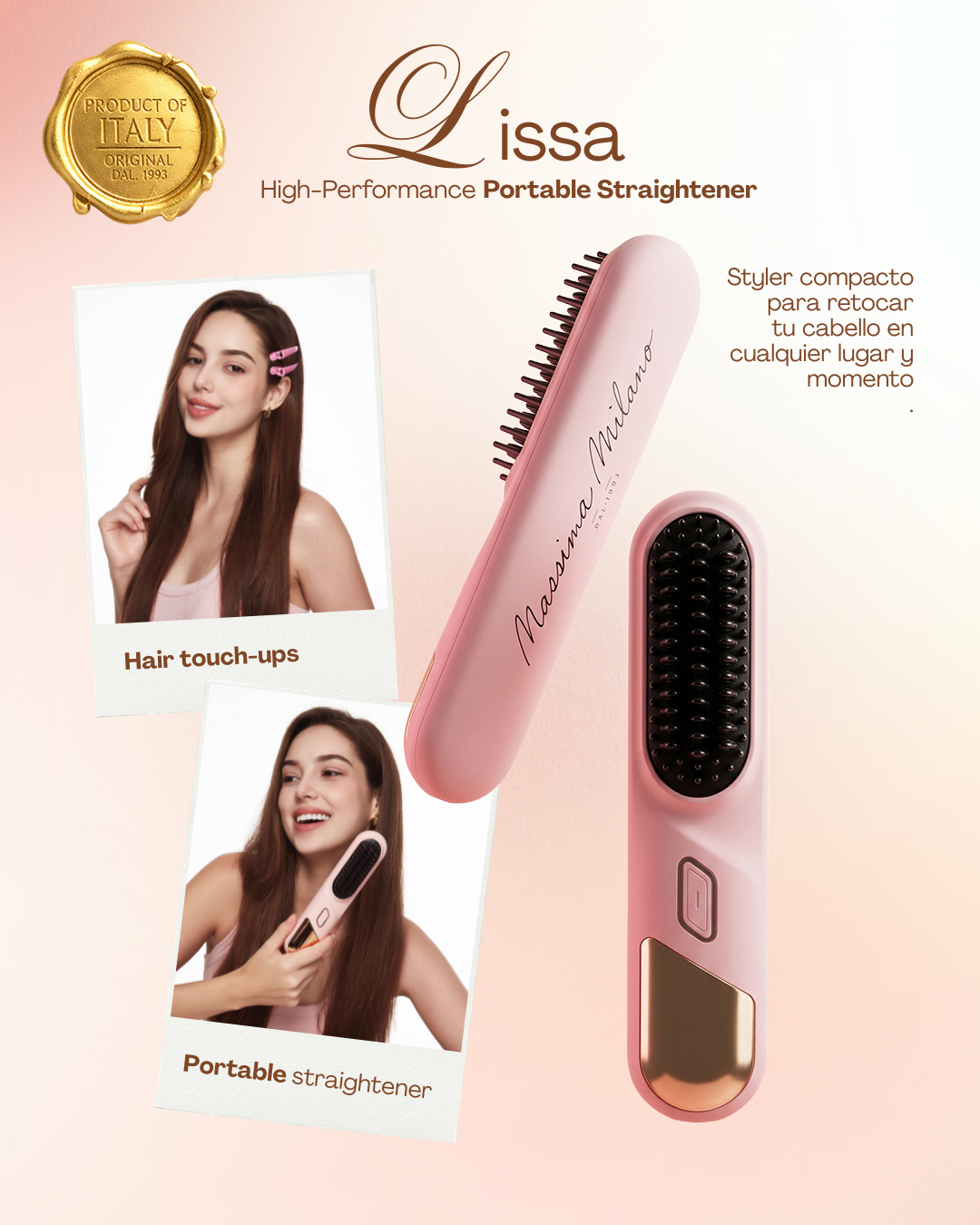 LISSA - Portable straightening styler