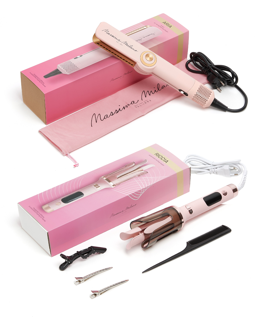 ARIA™ + RICCIA™ – Straight & Curl Styling Duo
