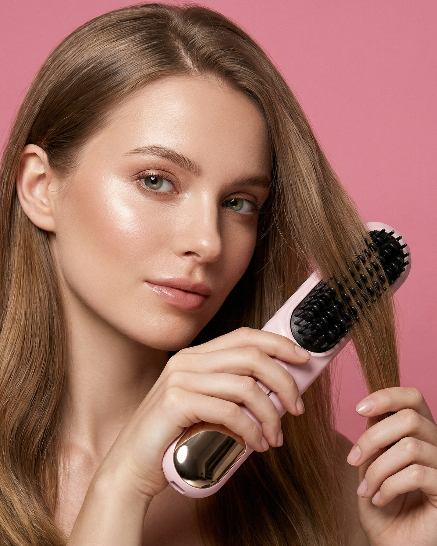 Portable straightening styler