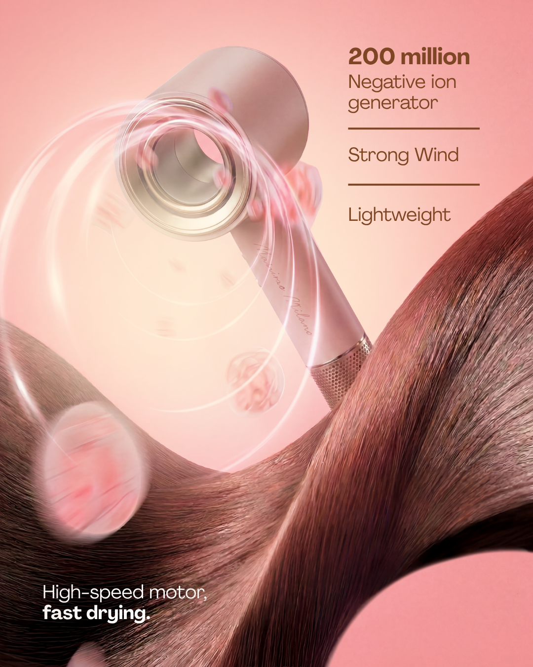 VENTO - Ultra-Quiet High-Speed Hair Dryer
