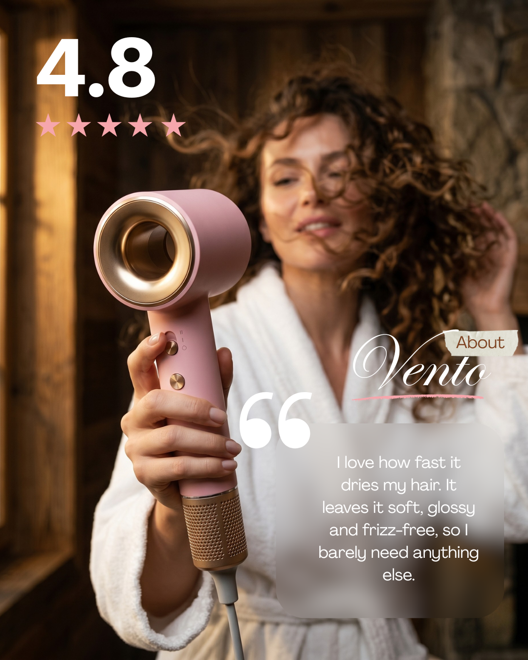 VENTO - Ultra-Quiet High-Speed Hair Dryer