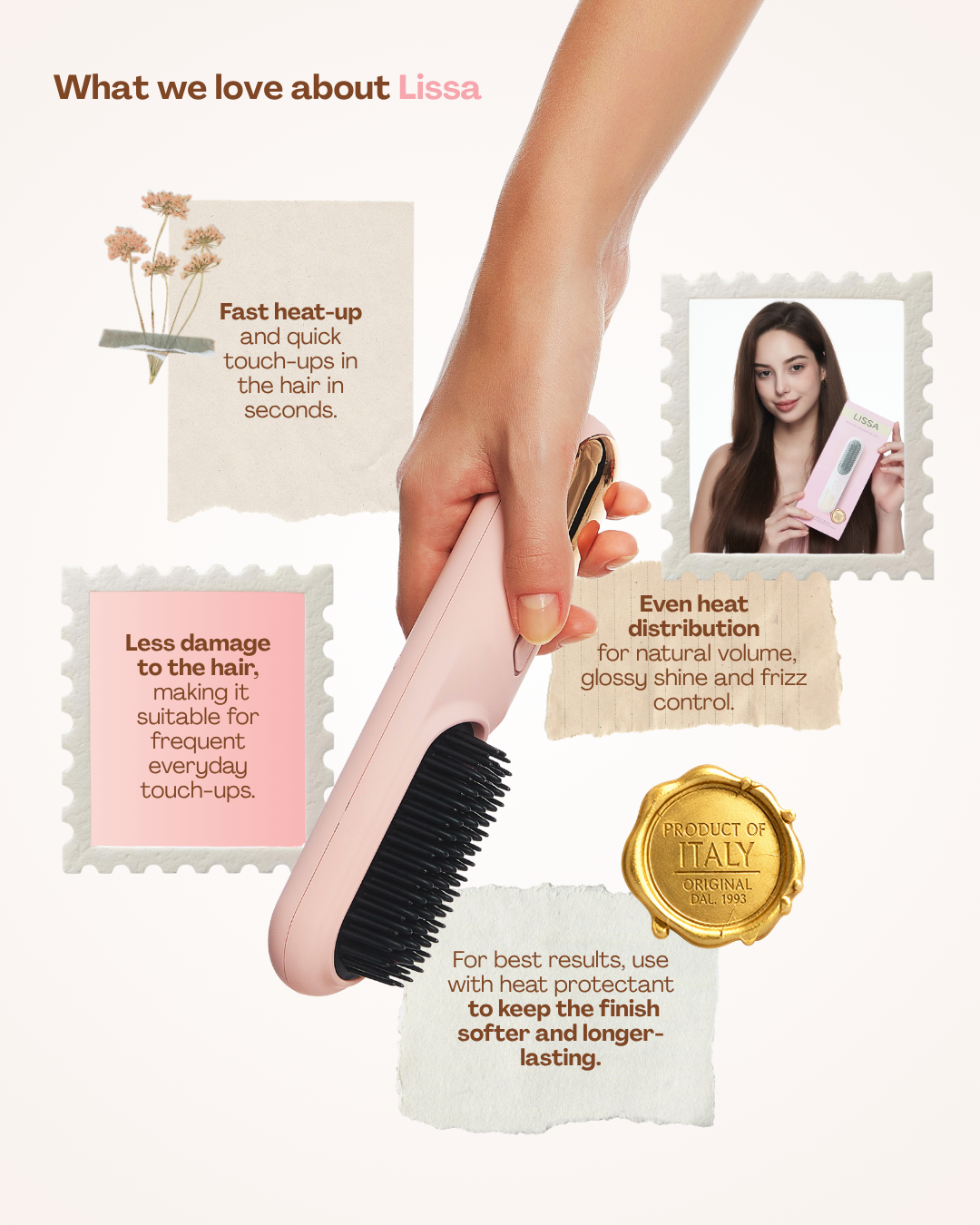 LISSA - Portable straightening styler