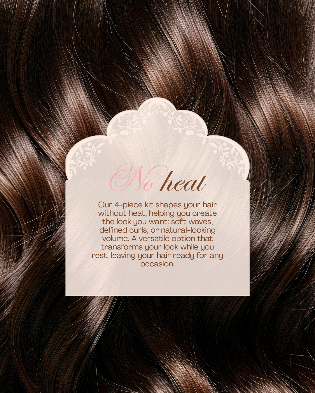 Heatless curl set- 4-piece heatless curls kit