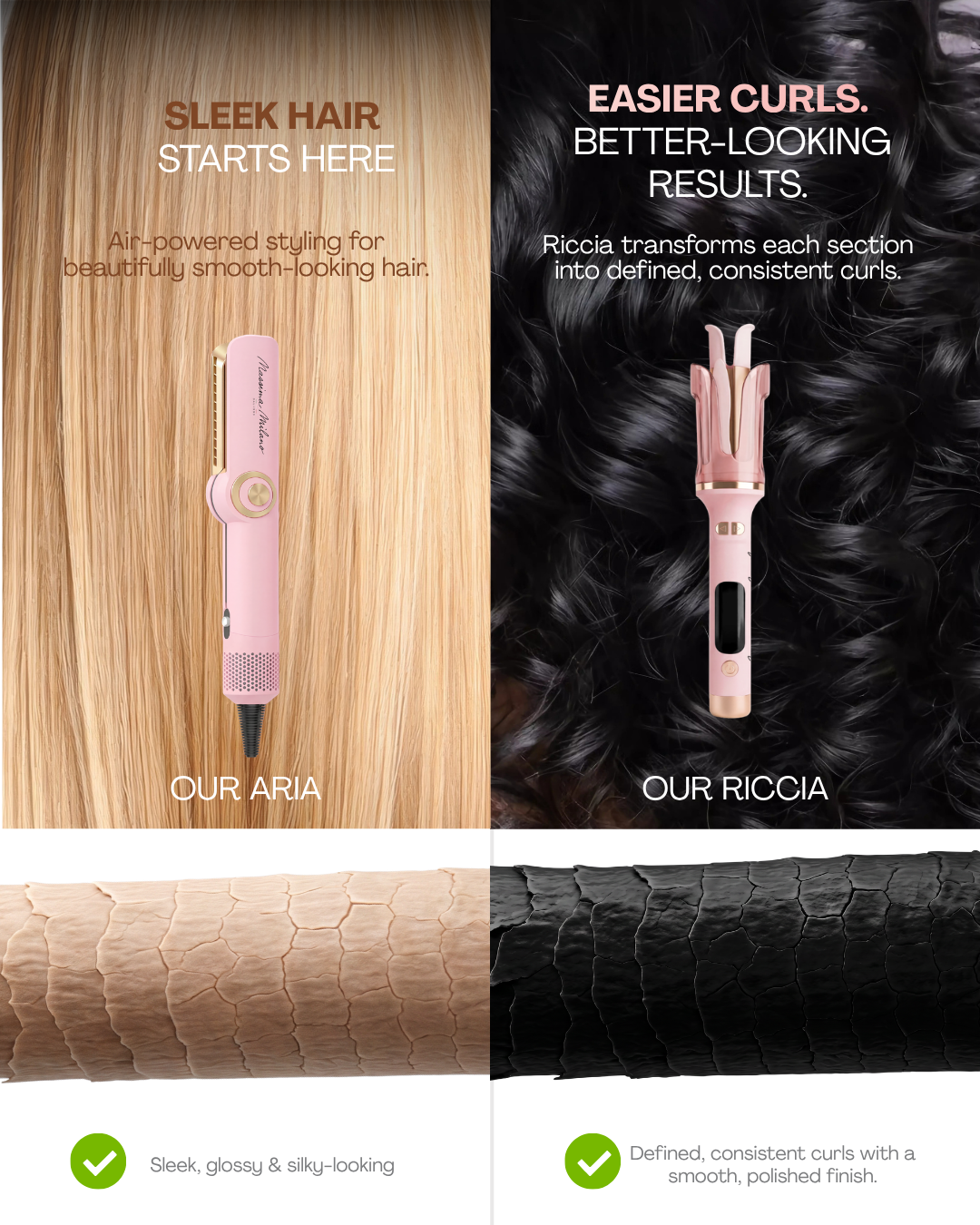ARIA™ + RICCIA™ – Straight & Curl Styling Duo
